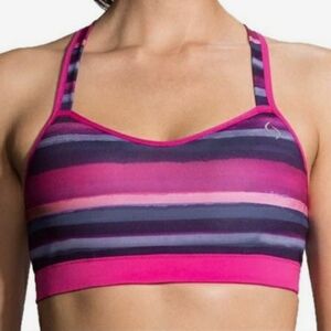 Moving Comfort Sports Bra by Brooks Uprise Cross Back Bloom Scape M(34AB-36A)